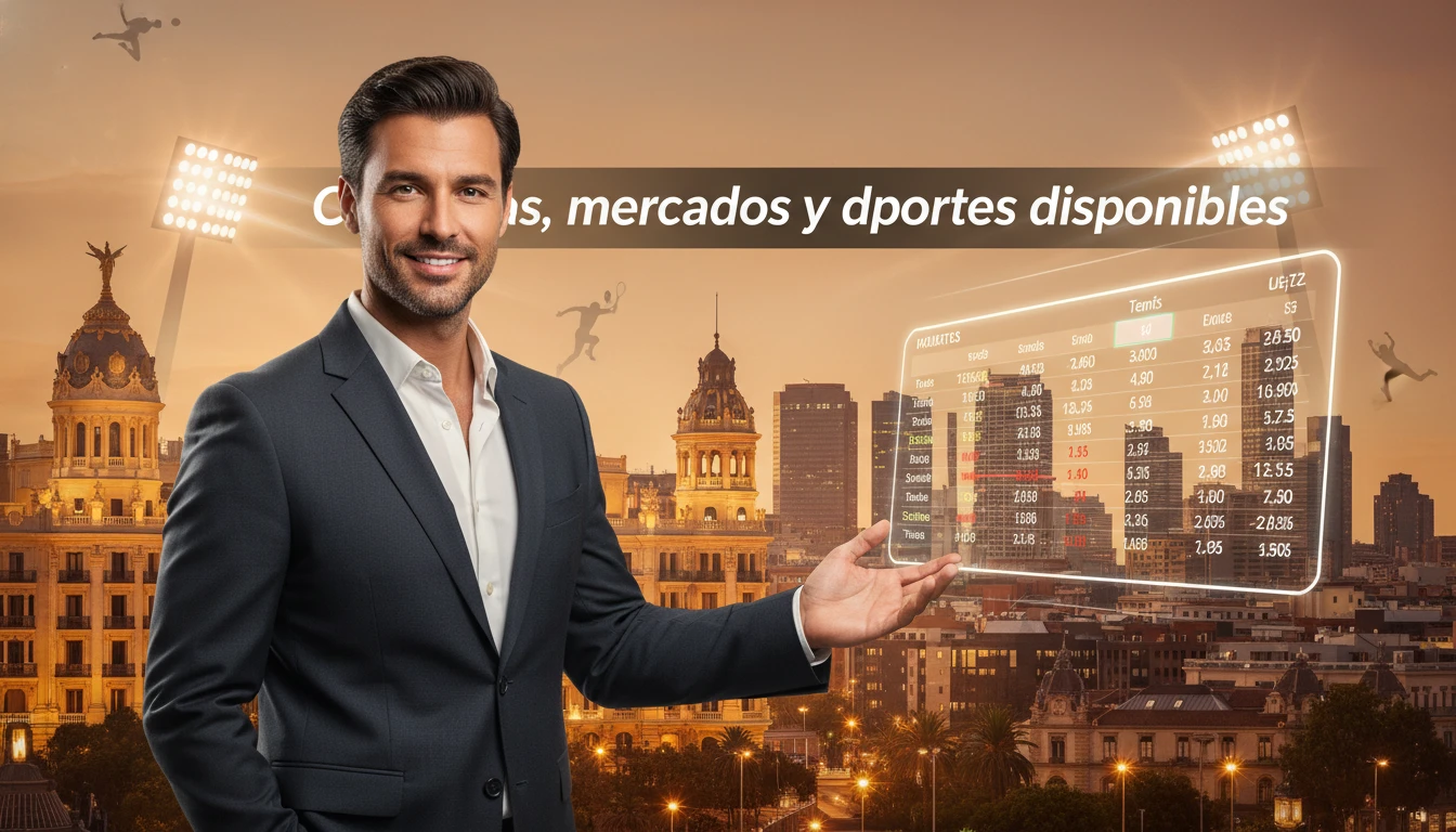 Cuotas, mercados y deportes disponibles