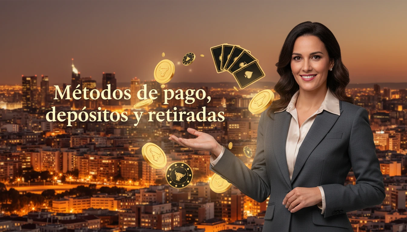 Métodos de pago, depósitos y retiradas