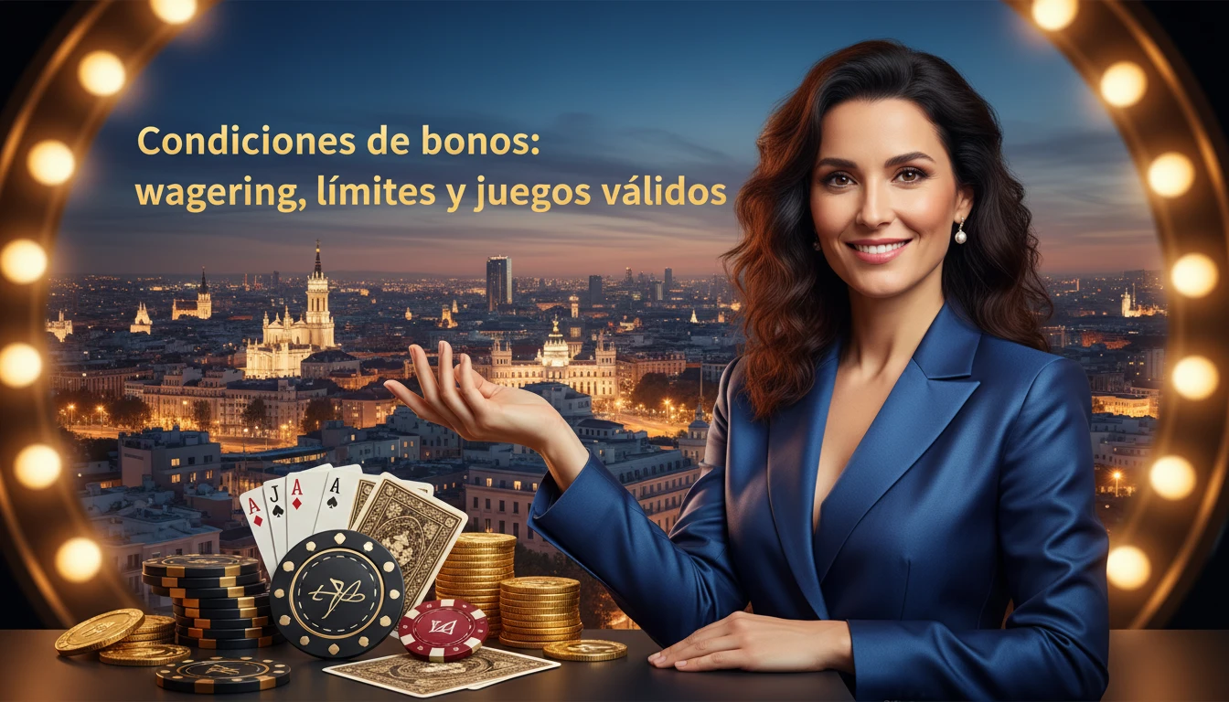Condiciones de bonos: wagering, límites y juegos válidos