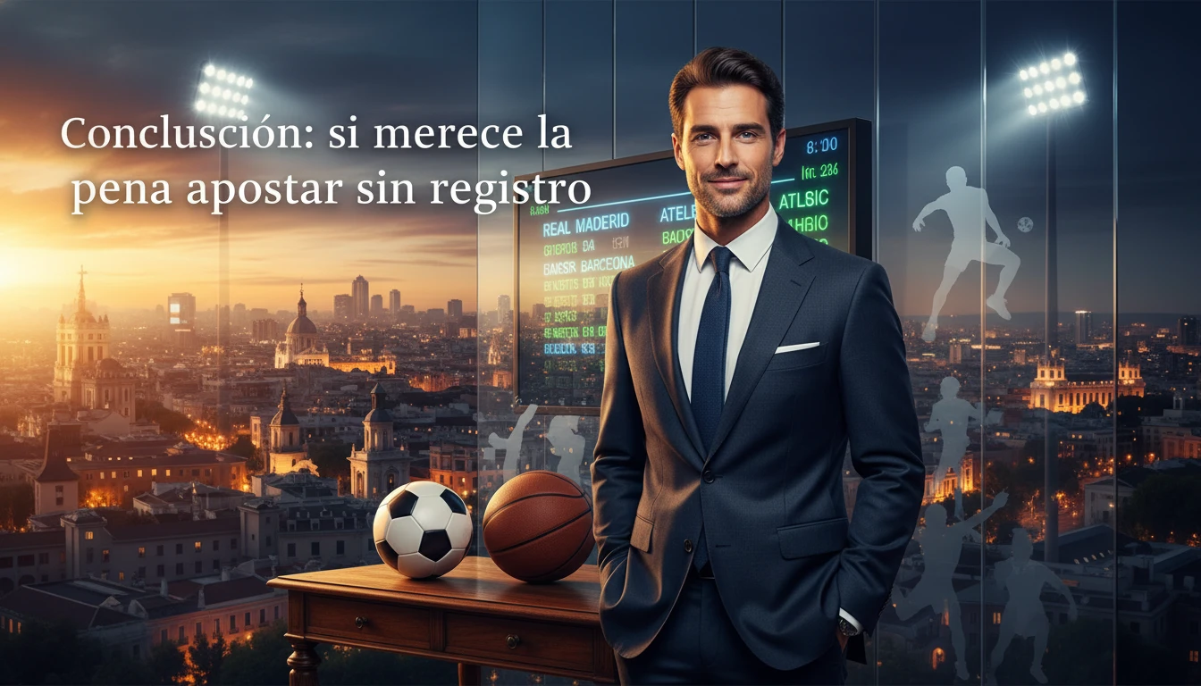 Conclusión: si merece la pena apostar sin registro